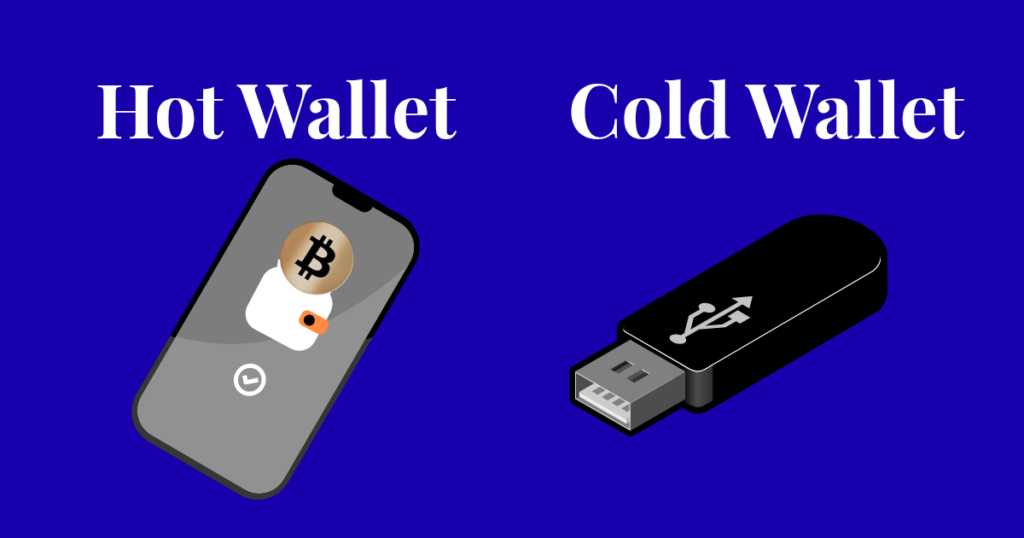Difference between hot wallet and cold wallet in crypto